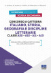 Concorso a cattedra Italiano, Storia, Geografia e Discipline letterarie Classi A22 - A12 - A11 - A13